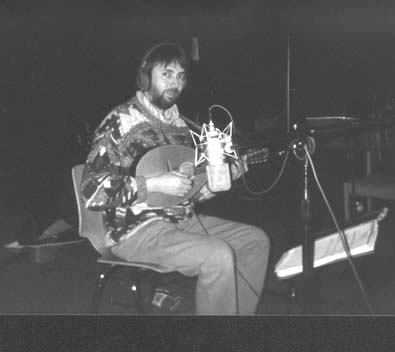 Vincent en pleine s�ance d'enregistrement de CD