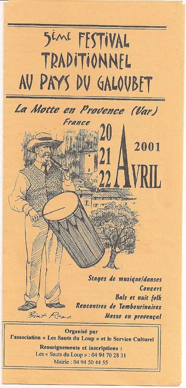 5e Festival Traditionnel au Pays du Galoubet