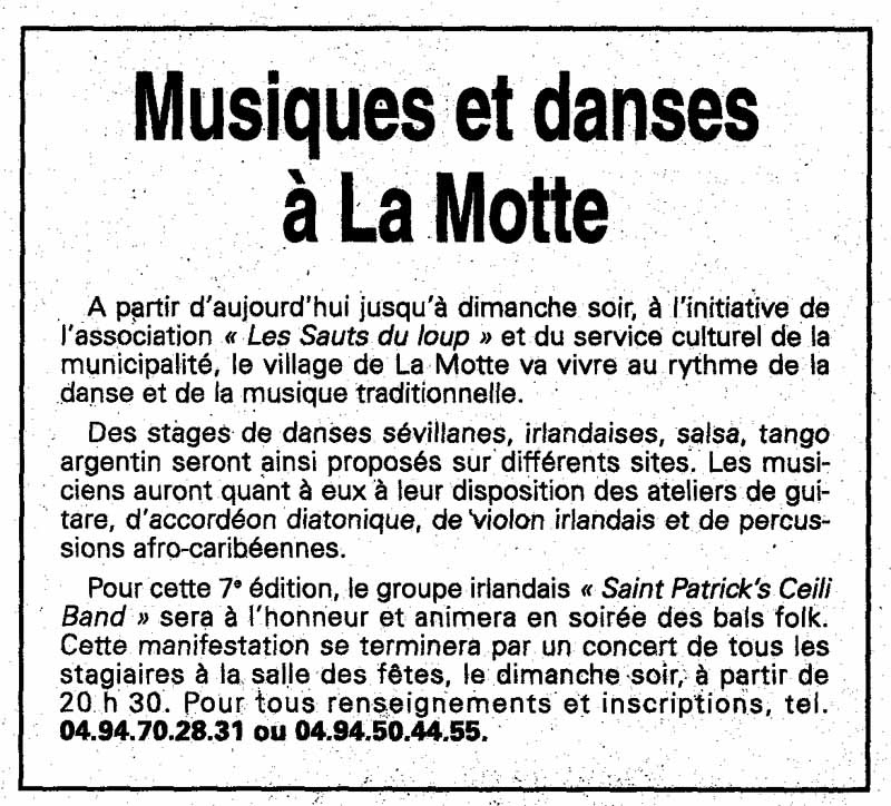 7e Festival Traditionnel au Pays du Galoubet