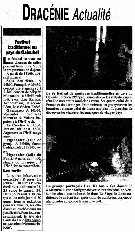 8e Festival Traditionnel au Pays du Galoubet