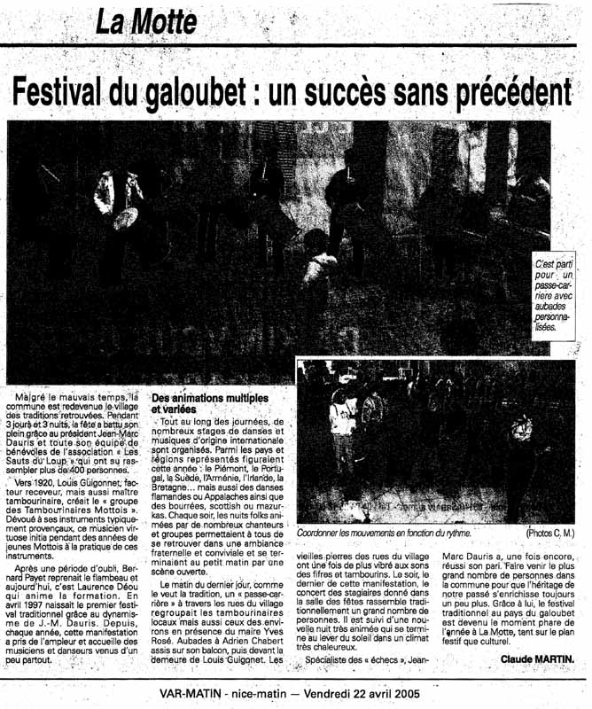 9e Festival Traditionnel au Pays du Galoubet